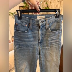 Madewell Women's Classic Straight Leg Blue Jeans